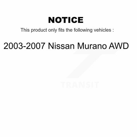 Kugel Rear Wheel Bearing And Hub Assembly Pair For 2003-2007 Nissan Murano AWD K70-100689